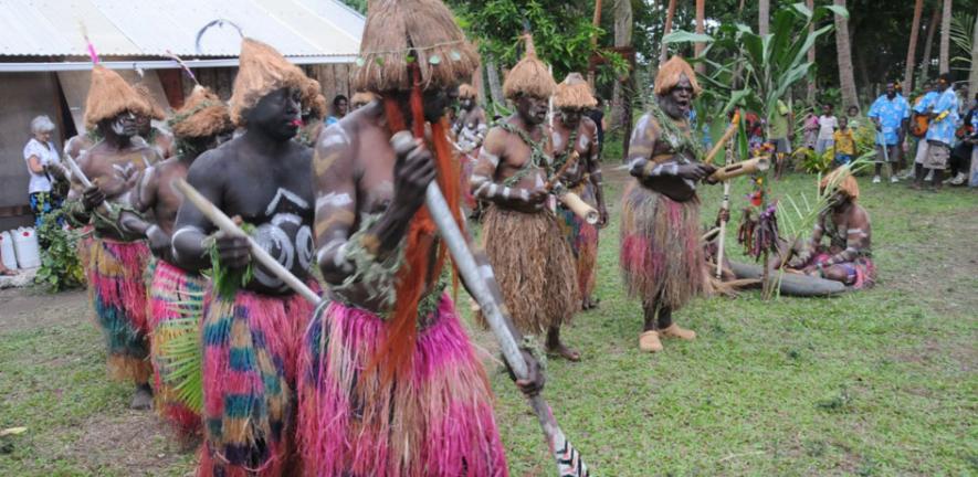 Modern-day Melanesian tribe. 