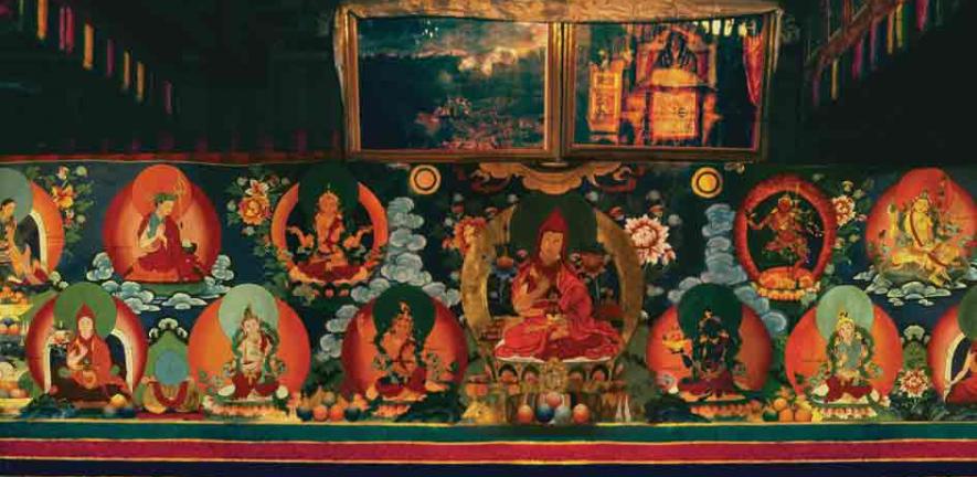 Recent Mural painting at Samding Monastery, Tibet