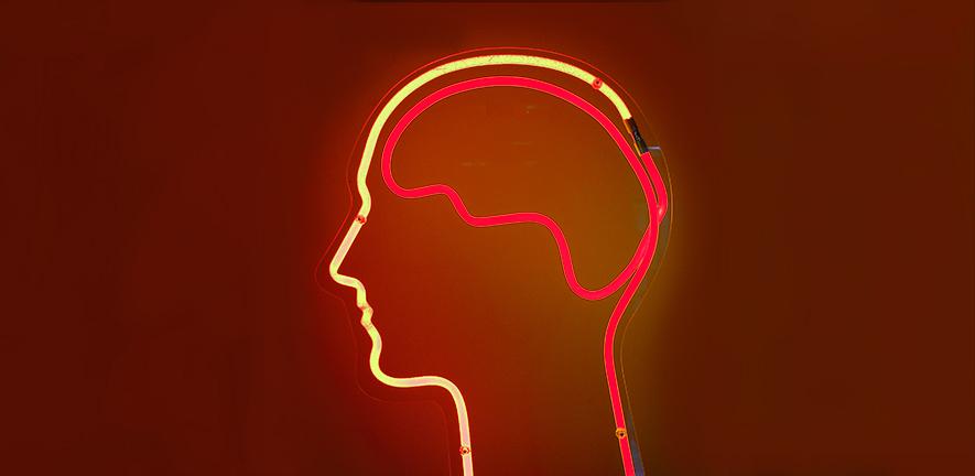Neon brain by Dierk Schaefer on Flickr (modified)