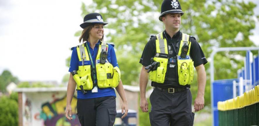 PCSOs from West Midlands Police on patrol