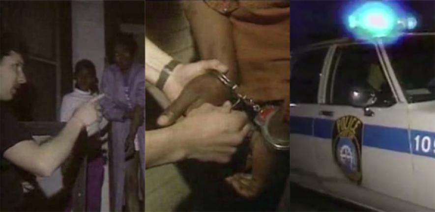 Screenshots from TV report on the original Milwaukee Domestic Violence Experiment that took place in 1987-88