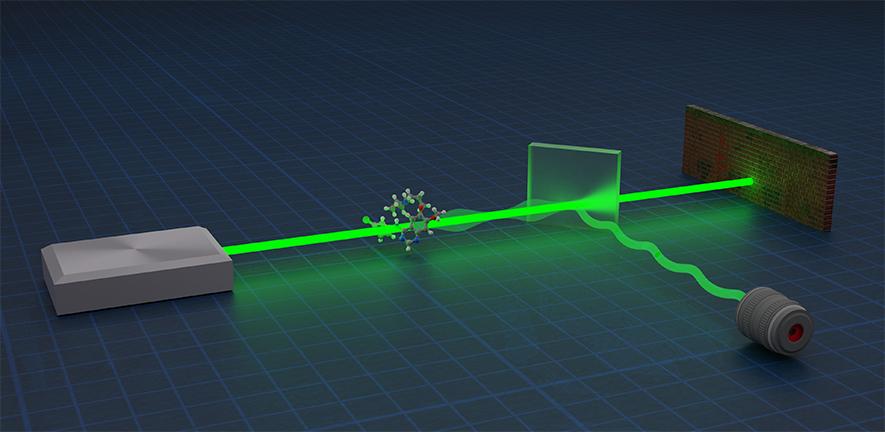 Artist's impression of a quantum metrology device