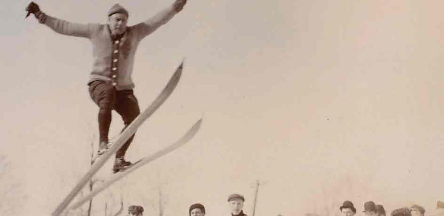 Ski jump, Alfred Hugh Fisher, 1867-1945