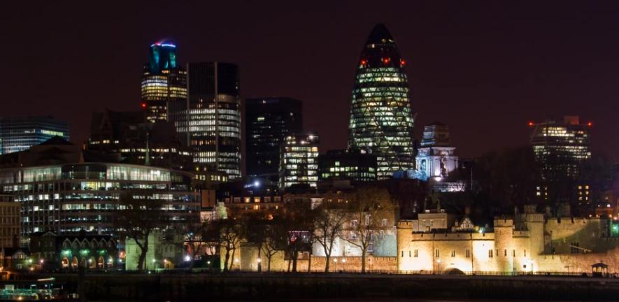 The Square Mile by night