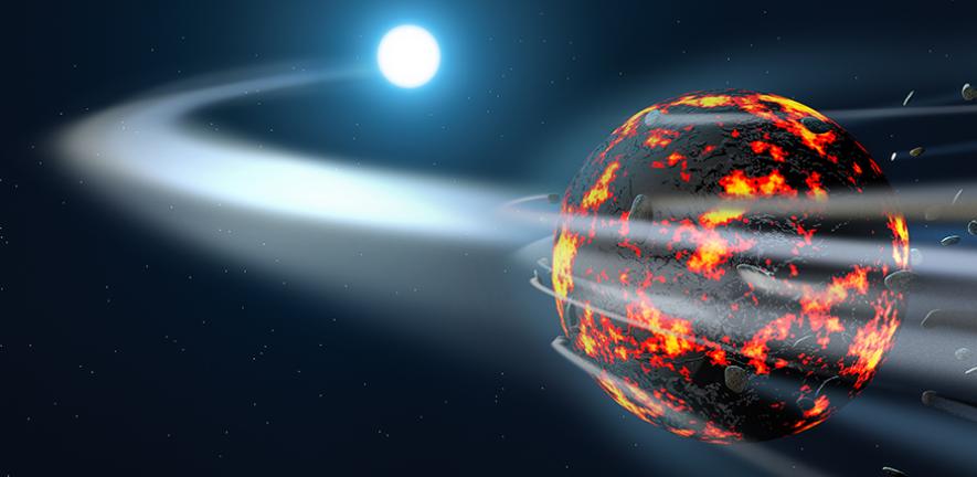 Artist's impression of planet formation