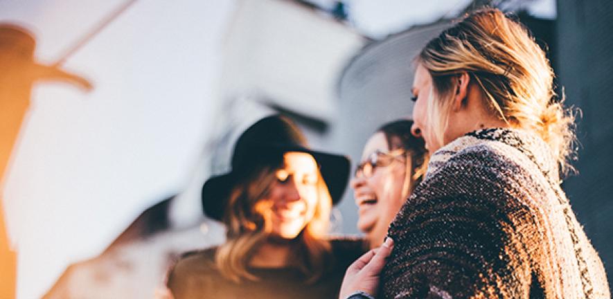 Women laughing