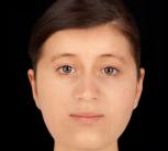 Facial reconstruction of the Trumpington Cross burial woman by Hew Morrison