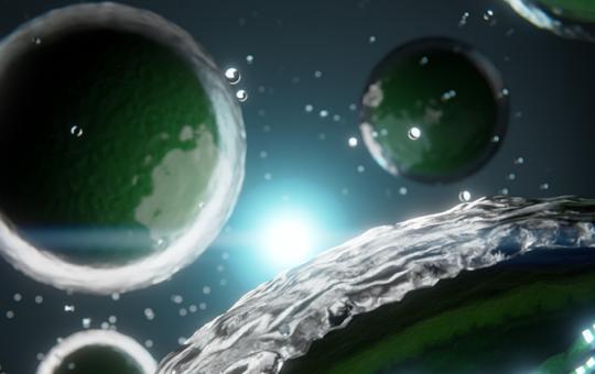 Artist's illustration of photosynthesis