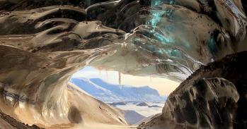 glacier cave on Svalbard