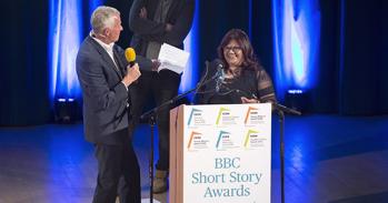 2018 winner Ingrid Persaud accepts her award at the West Road ceremony earlier this year.
