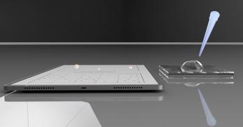 Artist's impression of touchscreen sensor