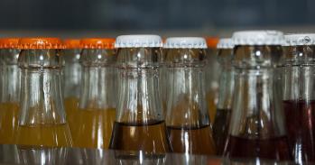 Bottles of soft drink