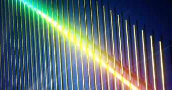 Artist's impression of single-nanowire spectrometer