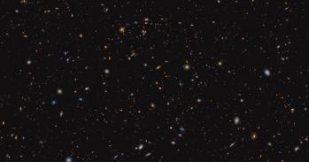 This infrared image from NASA’s James Webb Space Telescope (JWST) was taken for the JWST Advanced Deep Extragalactic Survey, or JADES, programme.