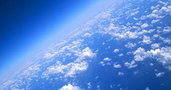 View of Earth from 40,000 feet