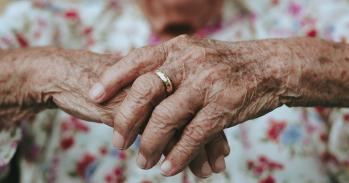 Elderly person's hands