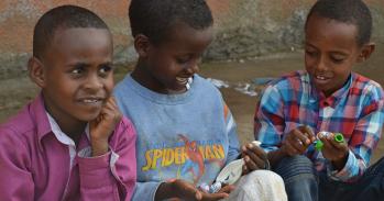Young children in Ethiopia 