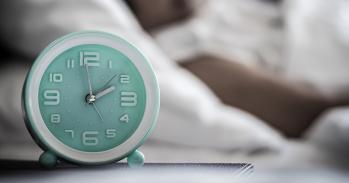 Alarm clock at night