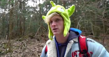 Screen shot from Logan Paul's controversial YouTube video filmed in Japan