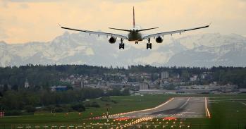 Airplane landing