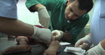 Medical workers in Syria