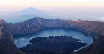 Mount Rinjani in Indonesia, which had one of the largest eruptions in the last millennium in 1257 (magnitude 7). 