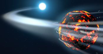 Artist's impression of planet formation
