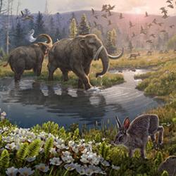 Artist's impression of Greenland two million years ago