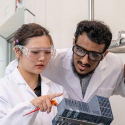 Scientists in the CARES lab