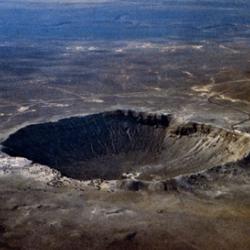 Barringer Crater aerial photo