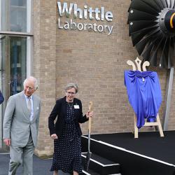 King Charles III at the groundbreaking for the New Whittle Laboratory