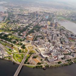 Aerial View of Abidjan, Côte d'Ivoire