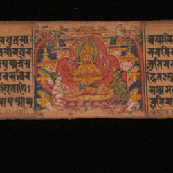 Folio 13 verso, a representation of the goddess Prajñāpāramitā