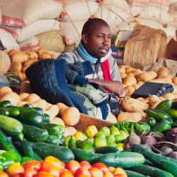 Greengrocer at Arusha Market