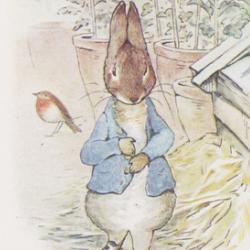 Illustration of Peter Rabbit from The Tale of Peter Rabbit by Beatrix Potter