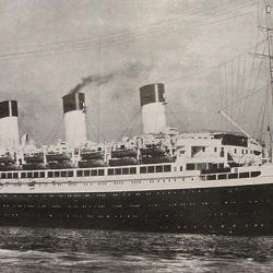 The Cap Arcona ocean liner, used by the Hamburg-South America line until World War II