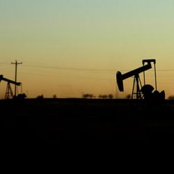 Oklahoma Sunset Oil Well
