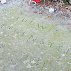 Wittgenstein's grave at the Ascension Parish Burial Ground, Cambridge.