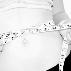 Free tape measure waistline healthy living stock