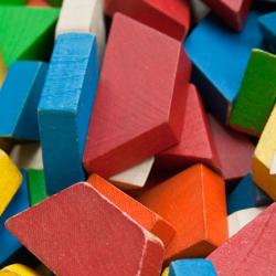 Colorful Wooden Blocks Children's Museum Macro April 17, 20114