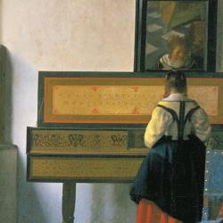 Johannes Vermeer, A Lady at the Virginals with a Gentleman 'The Music Lesson' c.1662-1665 