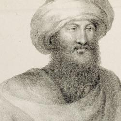 A portrait of John Lewis Burckhardt from his ‘Travels in Syria and the Holy Land’.