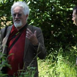 Professor Oliver Rackham leads a visit to Hayley Wood, August 2012