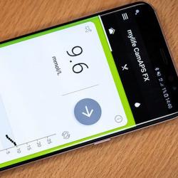 Phone showing CamAPS FX