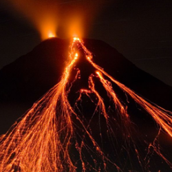 Arenal Volcano in November 2006