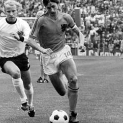 Johan Cruyff at the 1974 World Cup Final.