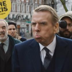 Timothy Spall playing discredited historian David Irving in the film Denial.  