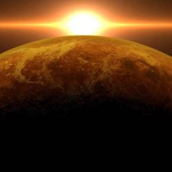 Sunrise over Venus