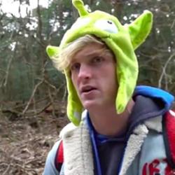 Screen shot from Logan Paul's controversial YouTube video filmed in Japan