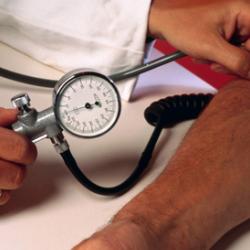 Blood pressure measurement - close-up